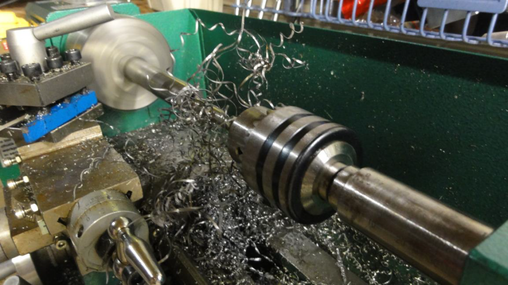Machining the barrel to accept a rifling button